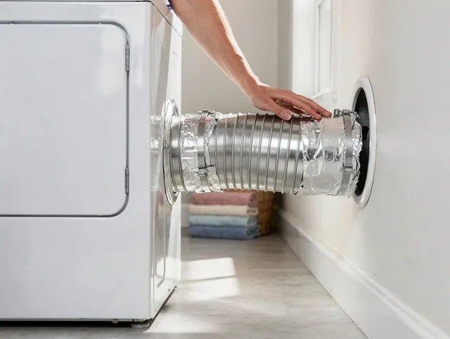 Professional dryer vent hose installation by Alhambra Dryer Vent Cleaning in Alhambra