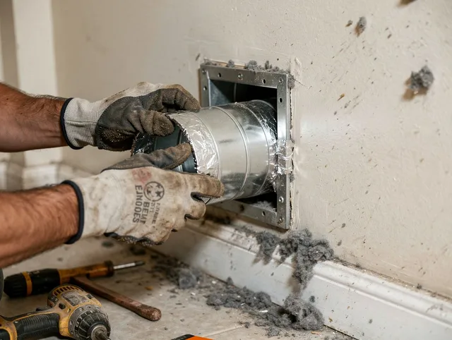 Professional dryer vent repair and installation by Alhambra Dryer Vent Cleaning in Alhambra