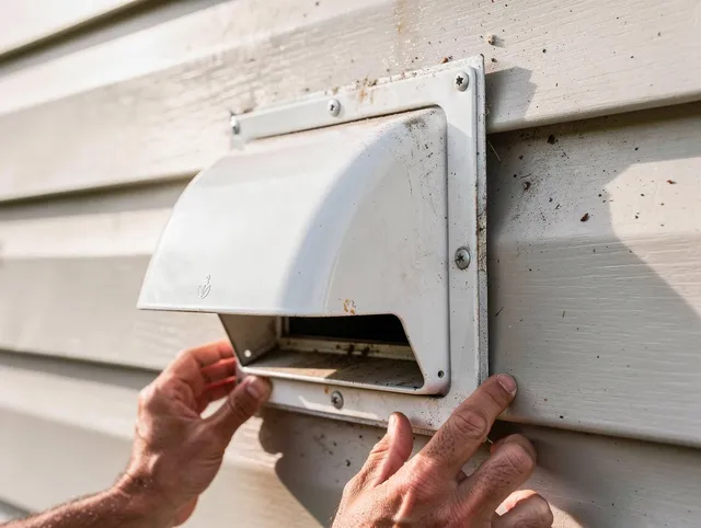 Alhambra Dryer Vent Cleaning technician delivering thorough residential dryer vent cleaning service in Alhambra